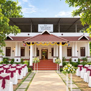 vintage veranda wedding ceremony